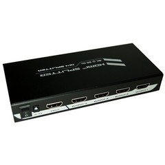 1×4 4-Port HDMI 2.0 Video Splitter Amplifier 4K UHD 4K@60Hz HDR 18Gbps HDCP 2.2