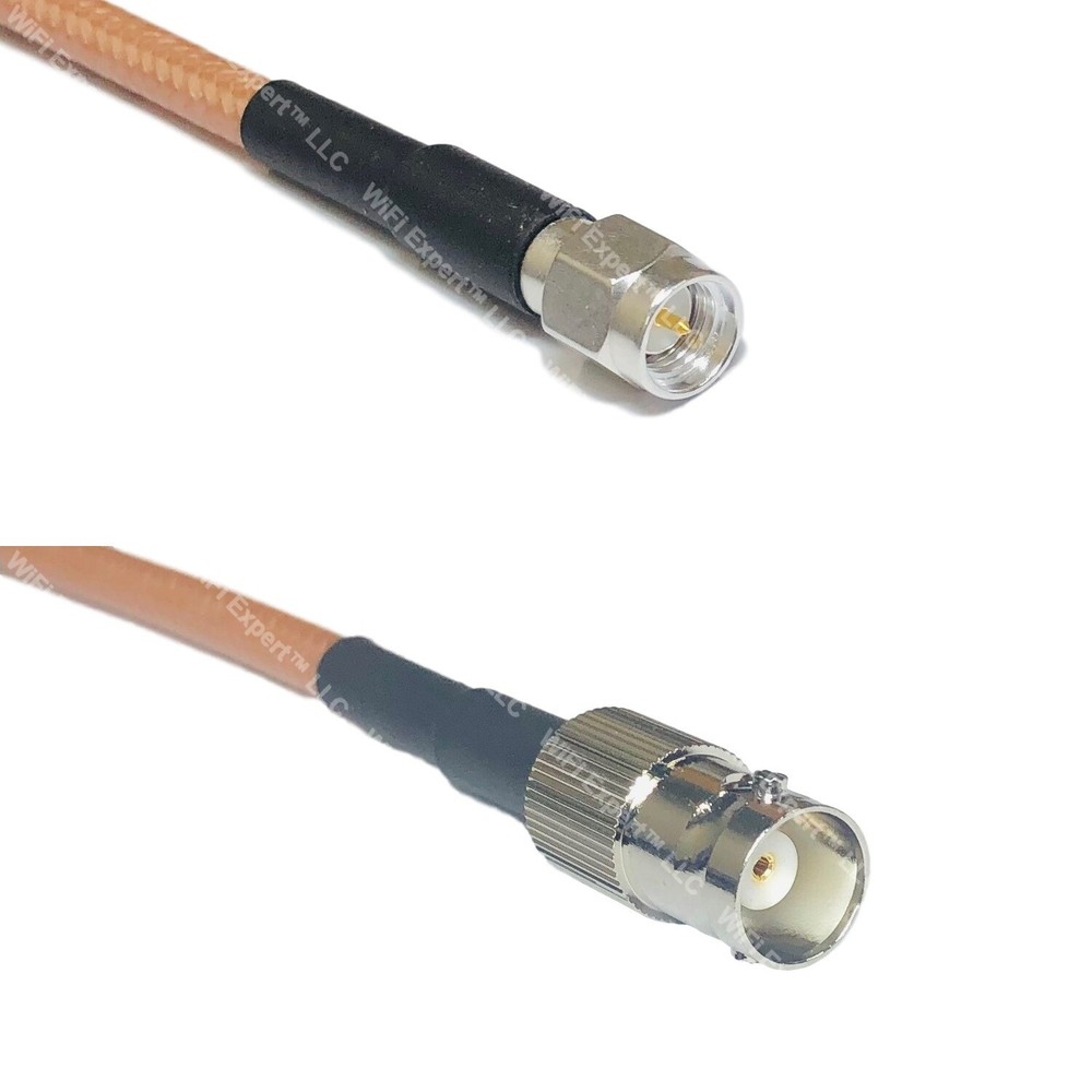 RG400 SMA MALE to BNC FEMALE RF Cable FAST-SHIP LOT