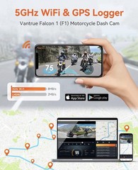 Vantrue Falcon 1 (F1) Motorcycle 4K Dashcam (4K + 1080P) GPS | WiFi(1TB Support)