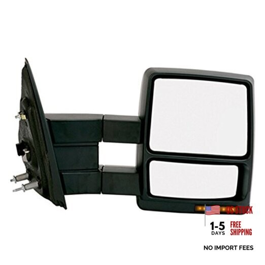 K Source Passenger Side Extendable Towing Mirror for 2004-2008 F-150, Textured