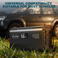 4000/8000W Power Inverter Pure Sine Wave Vehicle AC+USB+Type-C for Solar Systems