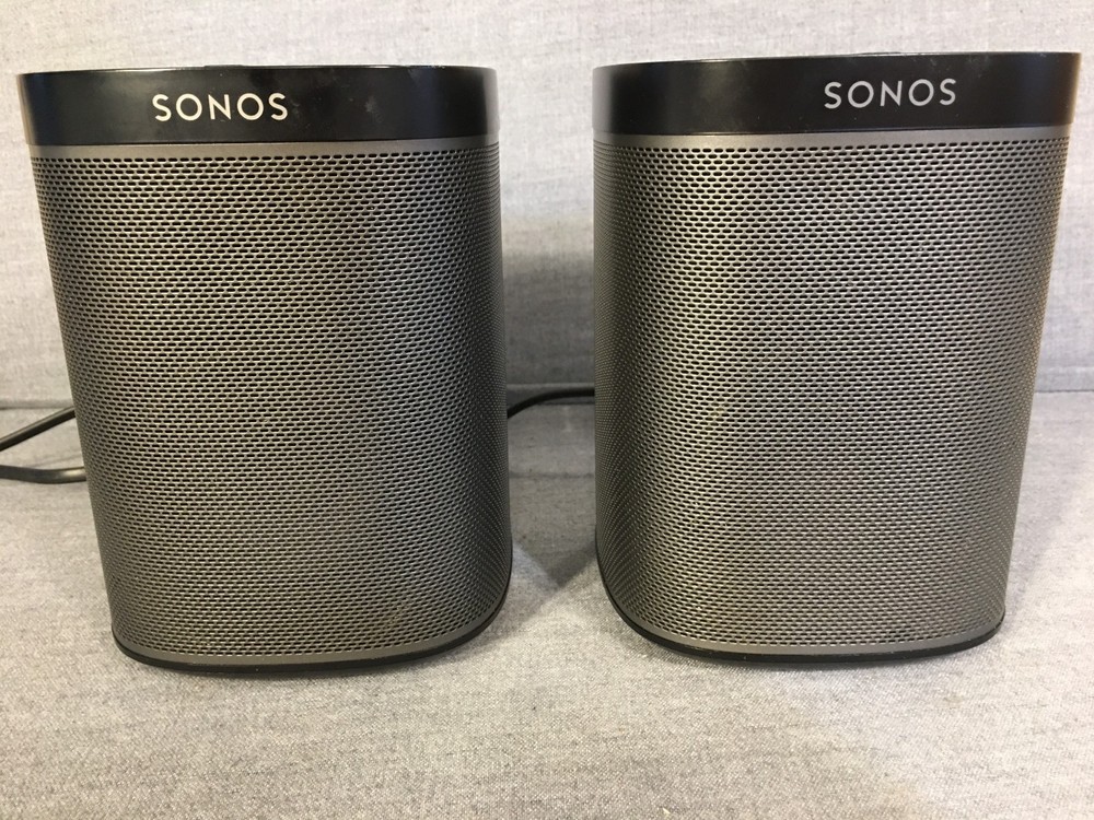 Pair (2) Sonos PLAY:1 A201 Speakers, 256mb memory, Working, S2 app, Manuf. 1-19.