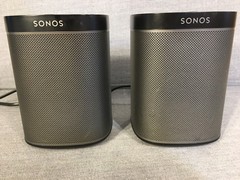 Pair (2) Sonos PLAY:1 A201 Speakers, 256mb memory, Working, S2 app, Manuf. 1-19.