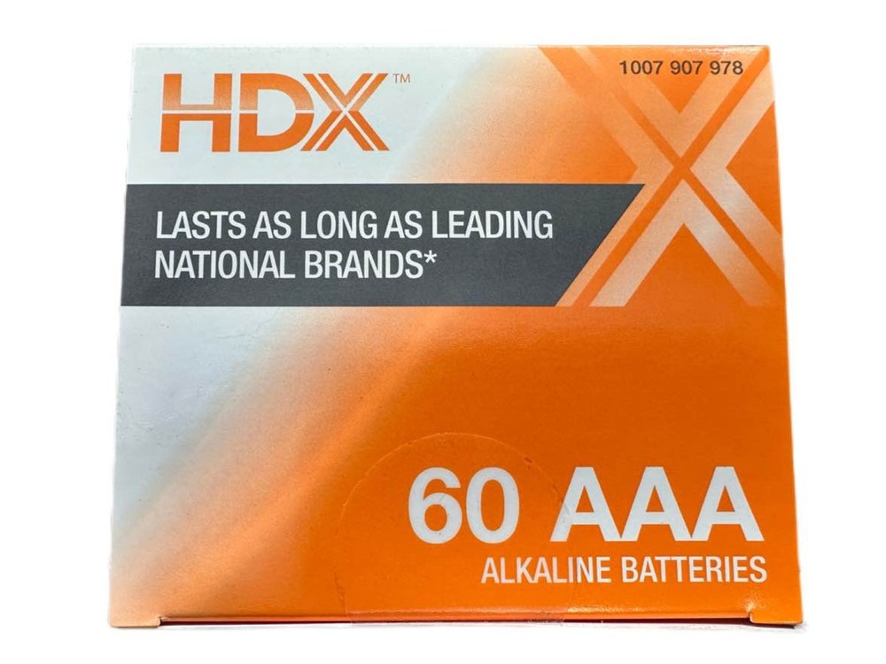 60-HDX AAA BATTERIES ALKALINE 03/2035 BRAND NEW