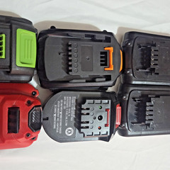 Battery Lot of 7 Open Box 20v 15v 3.5Ah 1.3Ah Rechargeable Lithium Cordless Pack