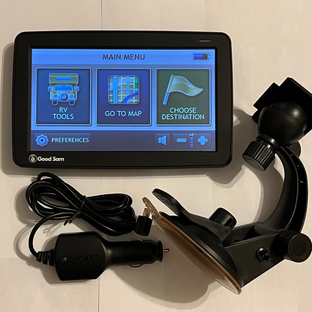 Rand McNally RVND 7735 Good Sam 7″ RV Truck GPS Navigator Mount Charger Bundle
