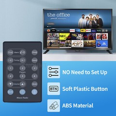 For Bose Wave Radio Remote Control AWR1-1W AWR1-2W AWR113 AWR131 Black