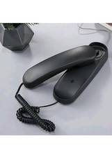 Black Corded Telephone Landline Phone for Home Office Desk Wall Mountable