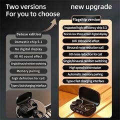 Wireless Bluetooth 5.3 Headset TWS Earphones Earbuds Stereo Headphones Ear Hook