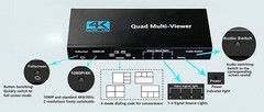 Screen Divider Up to 4 Areas – 4K@60Hz 1080P – Direct Control or Remote Switch