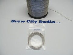 10 ft 1000w Braided Tinsel Lead Wire .044″ Dia. speaker repair