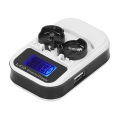 1PCS 3.6V LCD Button Battery Charger US Plug For LIR2016 LIR2025 LIR2032 K