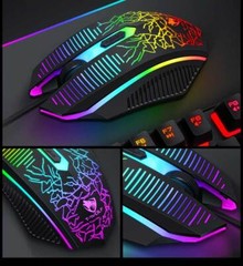 Wired Gaming Keyboard and Mouse Headset Combo RGB Backlit for Xbox One PS5 PS4
