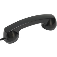 Retro Phone Handset Radiation-Proof Receiver For Mobile/PC (Black)