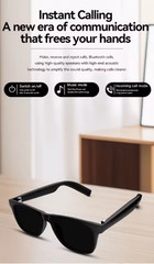 Camera AI Smart Glasses Touch Control Photo Recording Translator Voice Assistant