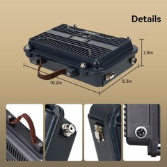 Retevis RT97S Full Duplex GMRS Repeater Ham Radios Base Station 8CH Portable