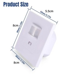 AC100-240V Motion Sensor Switch Durable Construction for Indoor Lamp Control