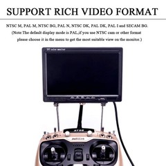 Fpvdrone Rc 7 Inch Fpv Monitor 1024X600 Ips Lcd Display Screen Monitor Hood Sun