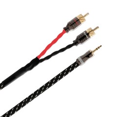 Gold Plated 3.5mm TRS Plug to 2RCA Male HIFI OFC Copper Splitter Audio Cable