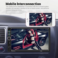 7″ 2 DIN Car Stereo Radio Bluetooth Touch Screen Mirror Link MP5 Player +Camera