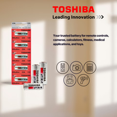 Toshiba A23 12Volt 23AE 21/23 GP23 23A 23GA MN21 Battery (5 Pack)