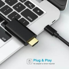USB C to HDMI Cable（6FT）, 4K, HighSpeed USB Type C to HDMI Cable for Home Off…