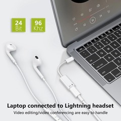 USB C to Lightning Audio Adapter, USB Type C Male to Lightning Female Earphone C