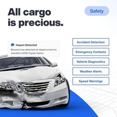 Bouncie GPS Tracker for Vehicles with Real-Time Location Route History, Speed