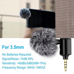 1Pc 3.5mm Universal Phone/PC One Directional Adjustable Mini Microphone MIC