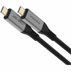 Visiontek 901801 Usb4 Cable 1.5m 240w Cabl Power Delivery 80 Gbps Data Transfe