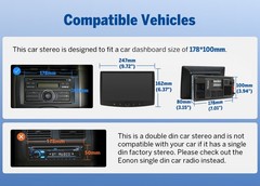 UX7SK Plus 2 DIN 10.1″ QLED 6+64GB Android 14 Car Stereo System CarPlay GPS DSP