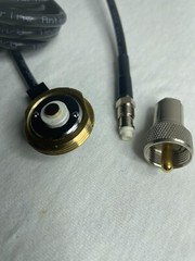 NMO 3/4 Inch Antenna Hole Mount with PL-259 Connector EZ Install MADE IN USA