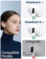 4 Pairs Silicone Replacement Ear Tips for AirPods Pro 2019 AirPods Pro 2