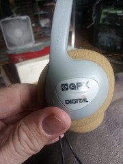 Retro 90s 2000s White Gray GPX Metal Band Headphones Wired – Tested & Working