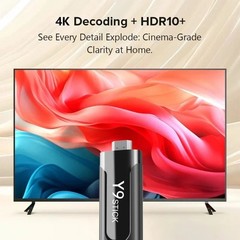 M98-Y9 Android 14 TV Stick 4GB+32GB 4K HDR WiFi6 BT5.0 Streaming Media Player