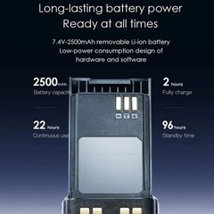 Baofeng UV-32 10W GPS Walkie Talkie Bluetooth APP Type-C AM FM NOAA Ham Radio