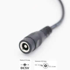 CCTV Camera DC 5.5mm x 2.5mm Female to 2/3/4/5 Male Power Splitter Adapter Cable