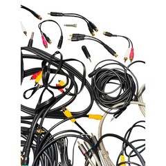 AV Cable Assorted Lot 60pc RCA S-Video Auxiliary Coaxial Adapter Connector Set