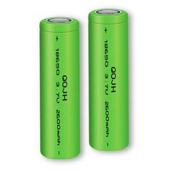 6 Pack 3.7V 2600mAh Flat-Top Rechargeable Batteries for Flashlight