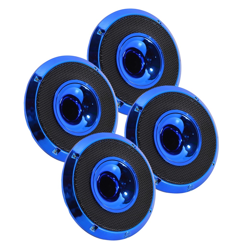 Audiopipe 2 Pairs 6.5″ 150W RMS 4 Ohm Blue Eye Candy Compression Loud Speakers