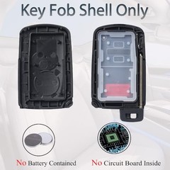Smart Key Fob Shell Case Replacement Fits for Toyota Tacoma Tundra RAV4 Prius
