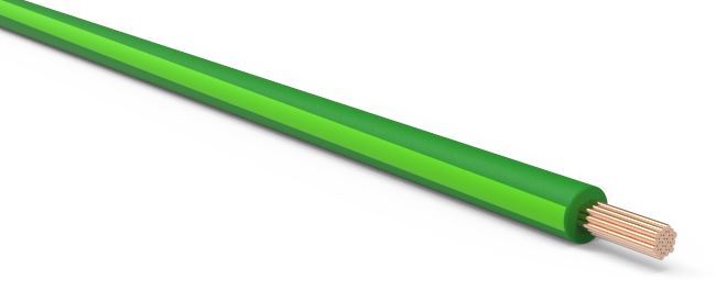 18 AWG Automotive TXL Wire Dark Green w/ Light Green Stripe Various Lengths