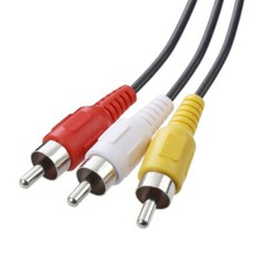 3FT 10FT 15FT 30FT 3 RCA Male to 3 RCA Male Composite Audio Video Cable Cord US