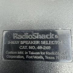 RadioShack Stereo Speaker Selector 3-Way 40-240 – Tested/ Works FREE SHIPPING