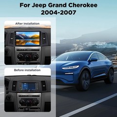 10.1″ Wireless Carplay Android Auto Stereo for 2004-2007 for Jeep Grand Cherokee