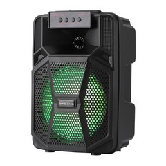 8″BT Bluetooth Wireless Speaker Colorful LED Portable Sound System Party Holiday