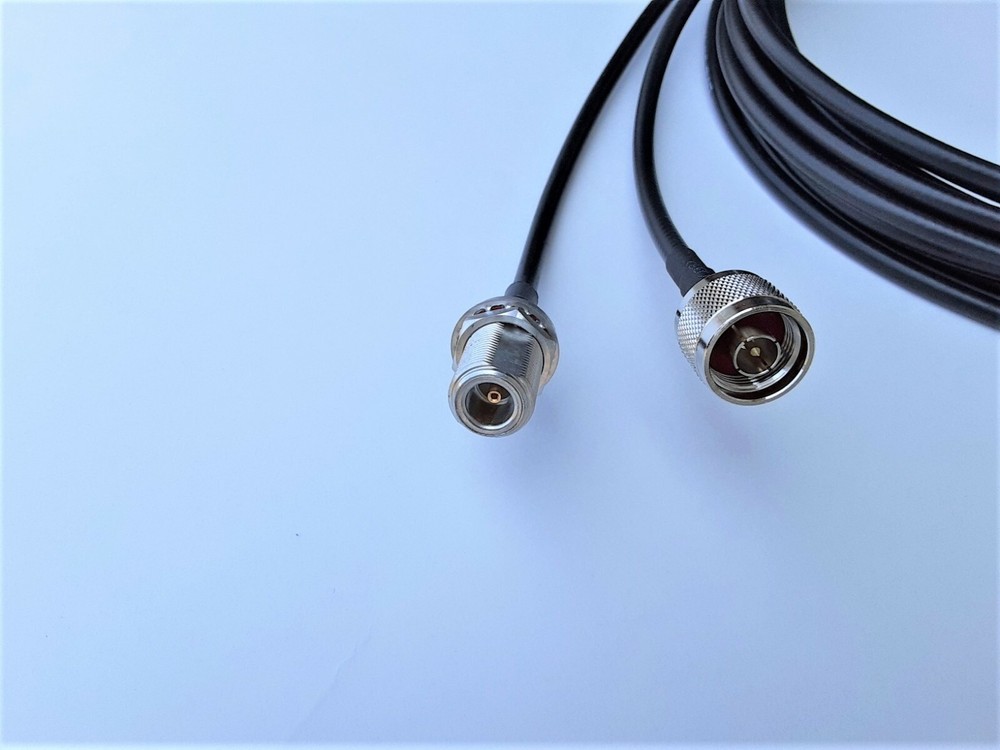 US MADE LMR-240 (LSR-240) N MALE to N FEMALE Coaxial RF Pigtail Cable 50 ohms