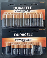 48 Duracell Power Boost Batteries 24 AA and 24 AAA March 2035 Exp. NEW