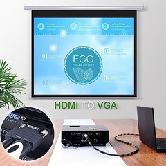 HDMI Female to VGA Male Video Adapter HD 1080p Audio Converter for Laptop PC DVD