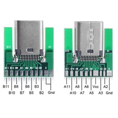 JSER DIY 24pin USB 3.1 Type C Male & Female Plug & Socket Connector SMT Solde…